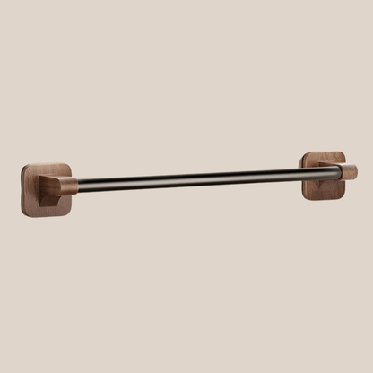 Towel Holder with Warm Brown Finish - Space-Saving Bathroom Decor - view 7