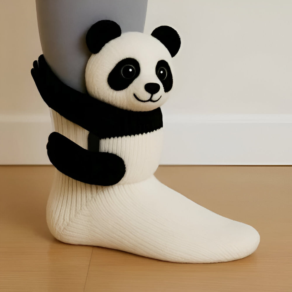 Pluche Sokker – 3D Dyredesign med Antiskrid Sål til Vinterhjemmekomfort – view 5