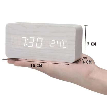 Minimalist LED Clock with Tap Activation for Desk or Nightstand - view 18