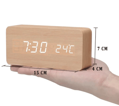 Minimalist LED Clock with Tap Activation for Desk or Nightstand - view 20