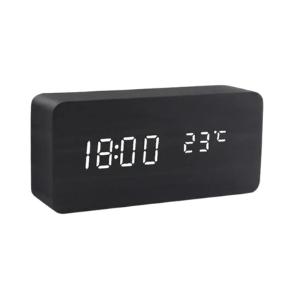 Minimalist LED Clock with Tap Activation for Desk or Nightstand - view 12