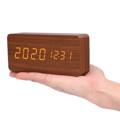 Minimalist LED Clock with Tap Activation for Desk or Nightstand - view 15