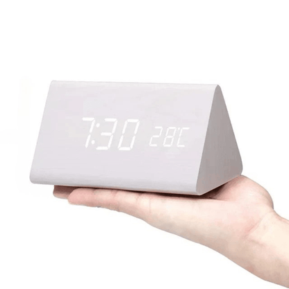 Minimalist LED Clock with Tap Activation for Desk or Nightstand - view 6