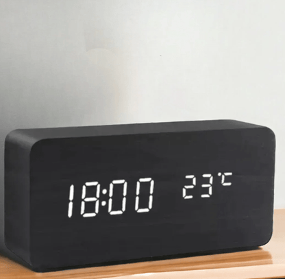 Minimalist LED Clock with Tap Activation for Desk or Nightstand - view 14
