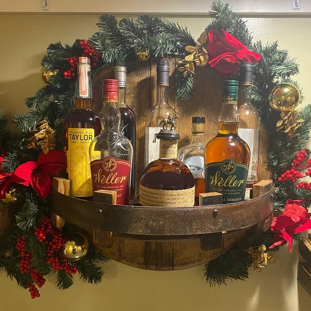 Wall-Mounted Drinks Display - Industrial Style for Kitchen or Home Bar - view 5