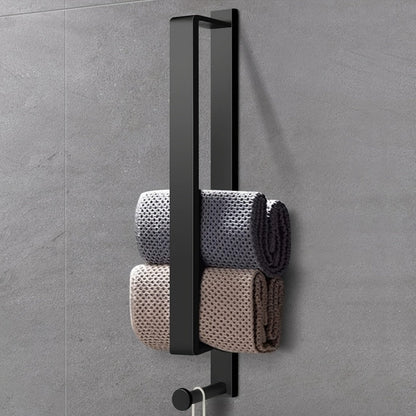 Freestanding Towel Holder with Hooks for Modern Bathrooms