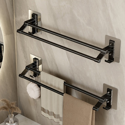 Double-Rod Towel Holder - Modern Bathroom Decor