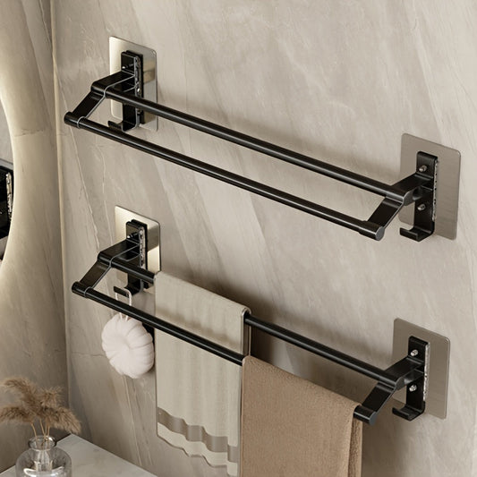 Double-Rod Towel Holder - Modern Bathroom Decor