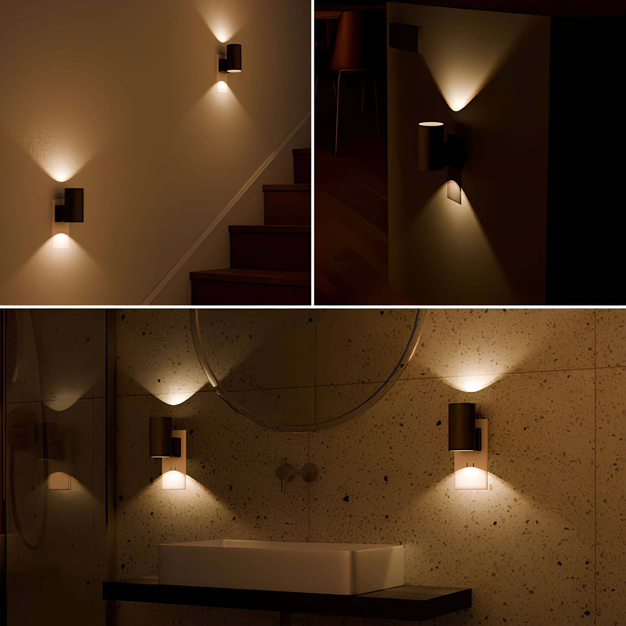 Dimmable LED Night Light with Twilight Sensor - White Plastic – view 5