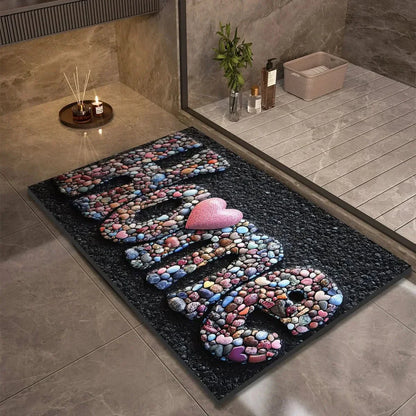 Fast-Drying Non-Slip Bath Mat - Modern Minimalist Design - view 14