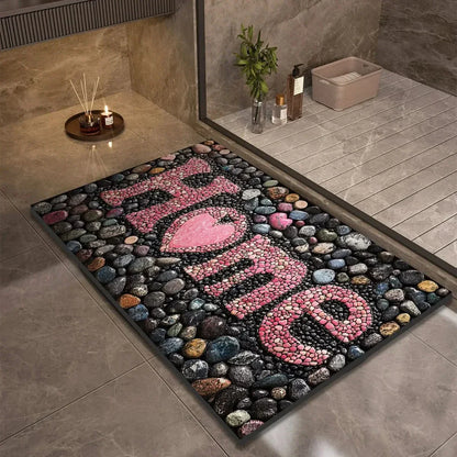 Fast-Drying Non-Slip Bath Mat - Modern Minimalist Design - view 8