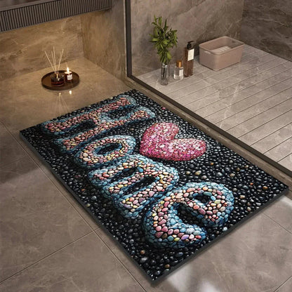 Fast-Drying Non-Slip Bath Mat - Modern Minimalist Design - view 18