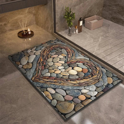 Fast-Drying Non-Slip Bath Mat - Modern Minimalist Design - view 9