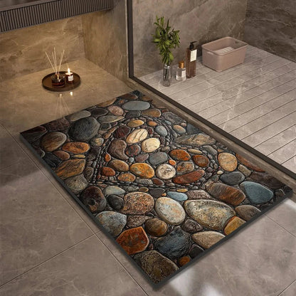 Fast-Drying Non-Slip Bath Mat - Modern Minimalist Design - view 13