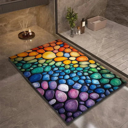 Fast-Drying Non-Slip Bath Mat - Modern Minimalist Design - view 7
