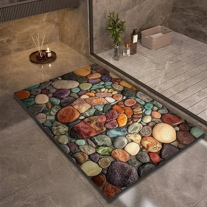 Fast-Drying Non-Slip Bath Mat - Modern Minimalist Design - view 6