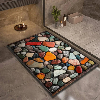 Fast-Drying Non-Slip Bath Mat - Modern Minimalist Design - view 17