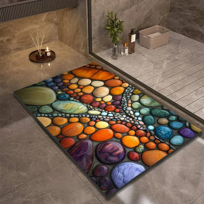 Fast-Drying Non-Slip Bath Mat - Modern Minimalist Design - view 11
