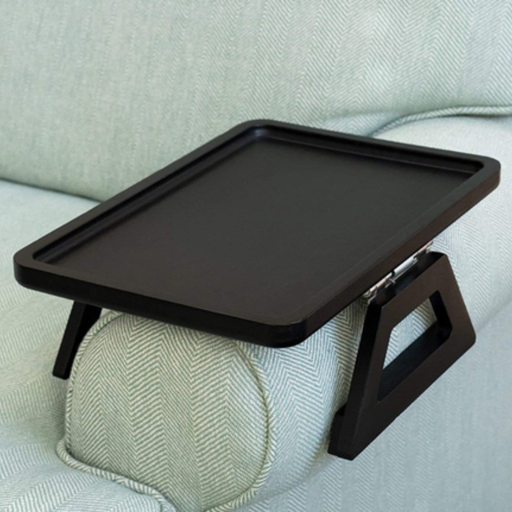 Adjustable Clip-On Armrest Table for Snacks and Laptop