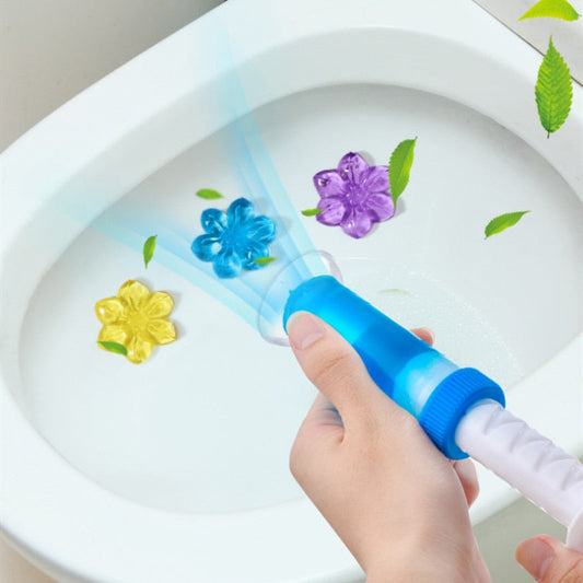 Biodegradable Floral Gel Toilet Cleaner and Air Freshener