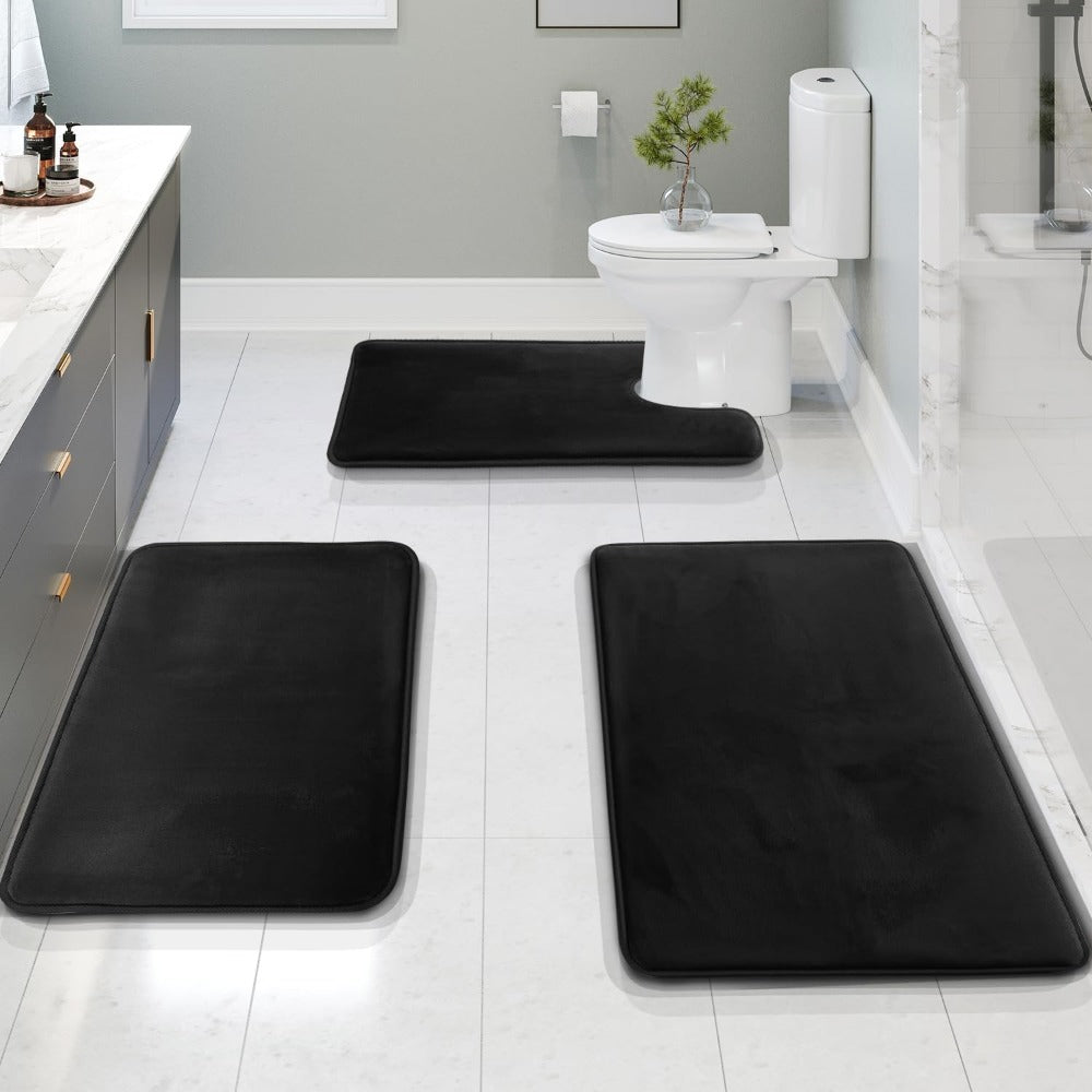 Soft Cushioned Bath Mat Set - Non-Slip Comfort for the Bathroom - view 2