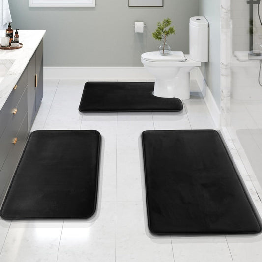 Soft Cushioned Bath Mat Set - Non-Slip Comfort for the Bathroom - view 2