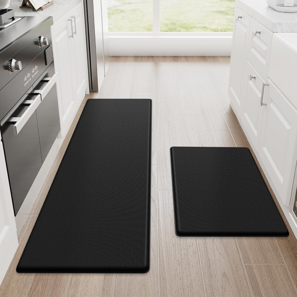 Black Ergonomic Non-Slip Kitchen Mat for Comfort and Safety - view 4