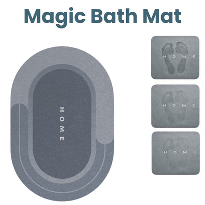 Super Absorbent Gray Bath Mat - Non-Slip for Bathroom or Shower - view 4