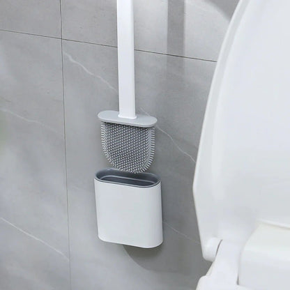 Toilet Brush with Wall Holder and Flexible Brush Head - view 4