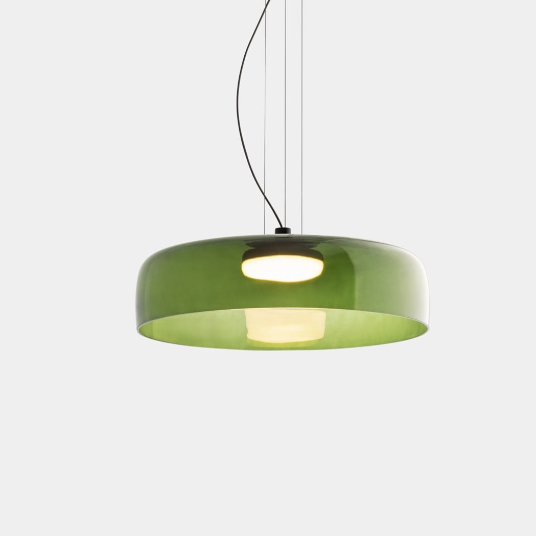 Layered Pendant Light – Modern Design in Orange, Green, Gray - view 20
