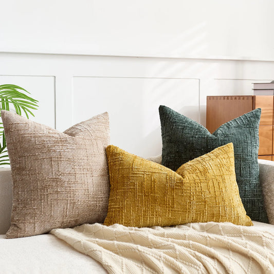 Beige Cushion Cover - Elegant Design for Sofa or Bedroom