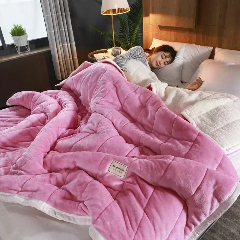 Soft Plaid Blanket for Cozy Autumn and Winter Nights