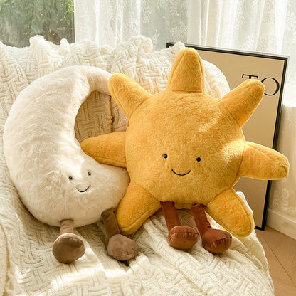Sun and Moon Decorative Cushion for Bedroom or Kids Room