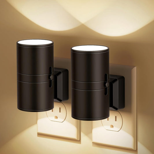 Dimmable LED Night Light with Twilight Sensor – White