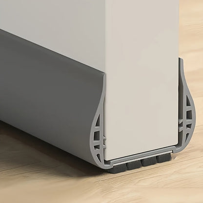 Adjustable Gray Door Draft Stopper for Insulation and Noise Reduction