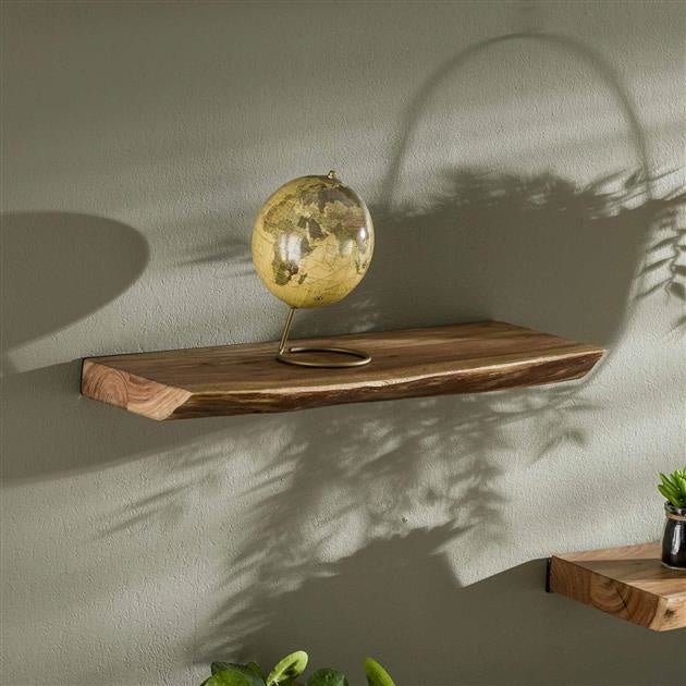 Industrial Wall Shelf with Black Frame for Books, Plants, and Decor - view 8