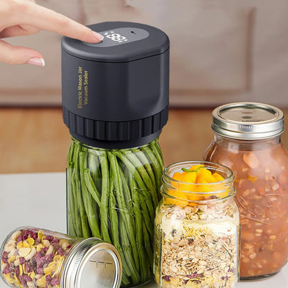 Electric Mason Jar Vacuum Sealer for Food Storage at Home or Camping