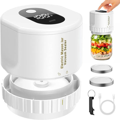 Electric Mason Jar Vacuum Sealer for Food Storage at Home or Camping - view 3
