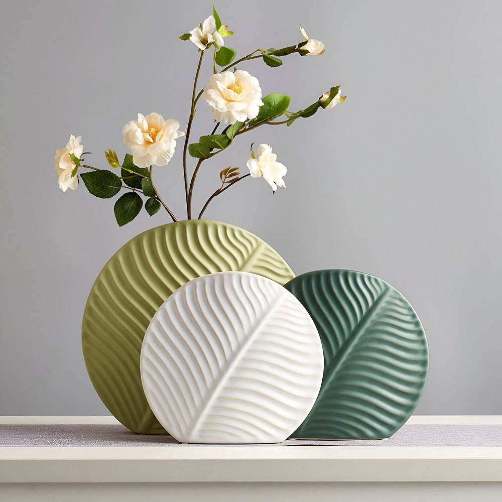 Handmade Vase - Neutral Minimalist Design for Flowers or Decor