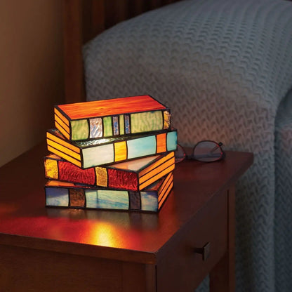 Handmade Night Light – Colorful Open Book Design for Bedroom