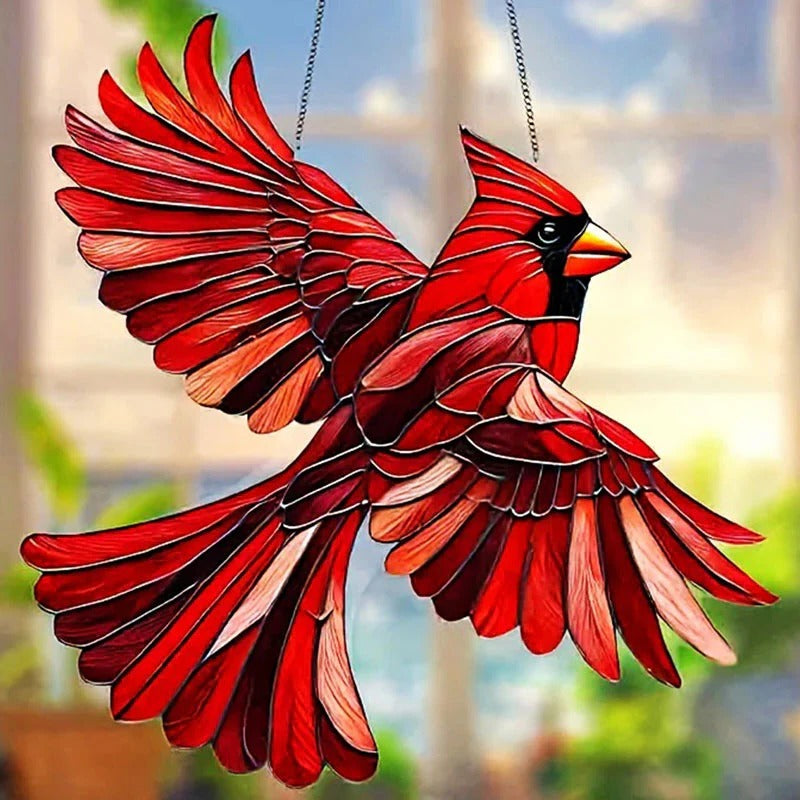 Hummingbird Glass Sun Catcher for Window or Garden Decor – view 2