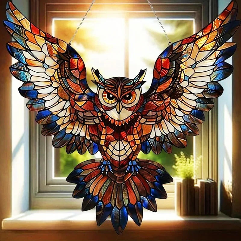 Hummingbird Glass Sun Catcher for Window or Garden Decor – view 5