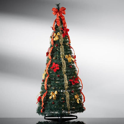 Realistic LED Artificial Christmas Tree with Decorations - view 2
