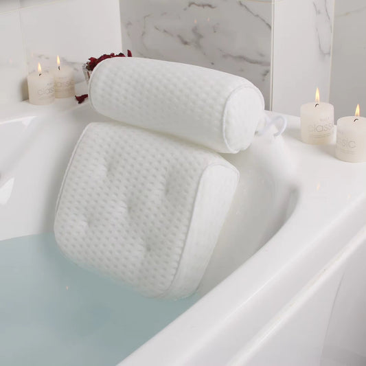 Ergonomic Double-Padded Bath Pillow with Anti-Slip Design - view 2