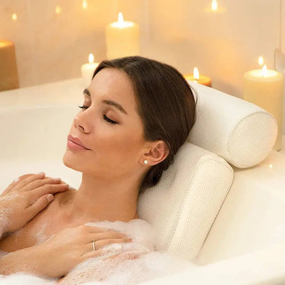 Ergonomic Double-Padded Bath Pillow with Anti-Slip Design - view 3