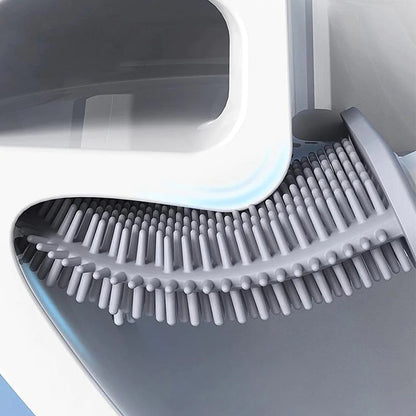 Flexible Toilet Brush with Wall Holder for Thorough Cleaning - view 3