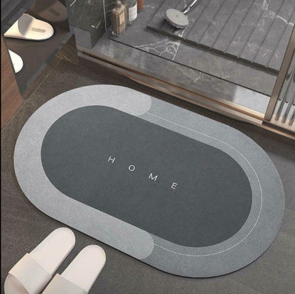 Super Absorbent Gray Bath Mat - Non-Slip for Bathroom or Shower - view 3