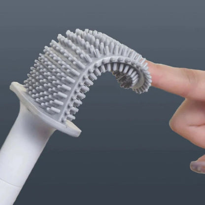 Flexible Toilet Brush with Wall Holder for Thorough Cleaning - view 4