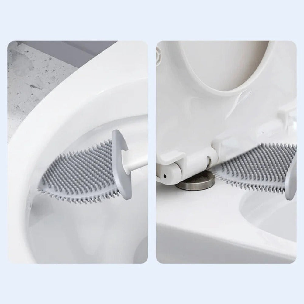Flexible Toilet Brush with Wall Holder for Thorough Cleaning - view 2