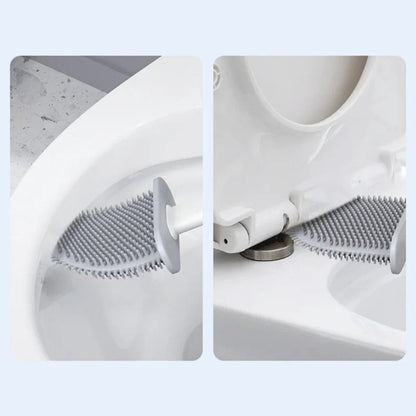 Flexible Toilet Brush with Wall Holder for Thorough Cleaning - view 2